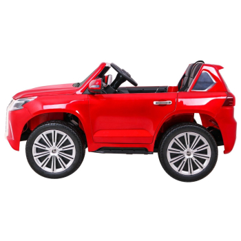 Lexus LX570 Lakierowane Autko dla 2 dzieci Czerwony SUV + Pilot